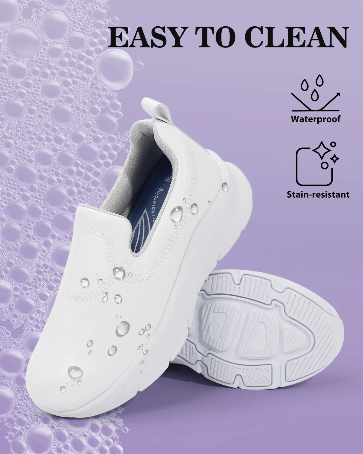 Arch Support Nurse Shoes-Dorez White