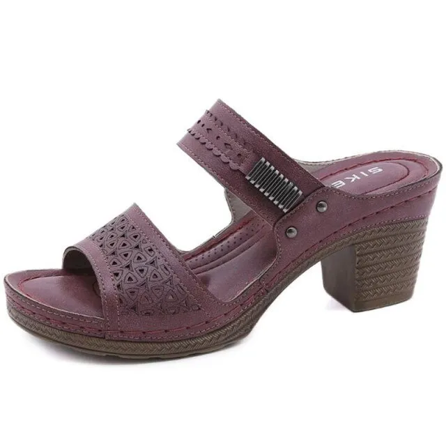 Camila Women's Non-slip Chunky Heel Fashion Sandal