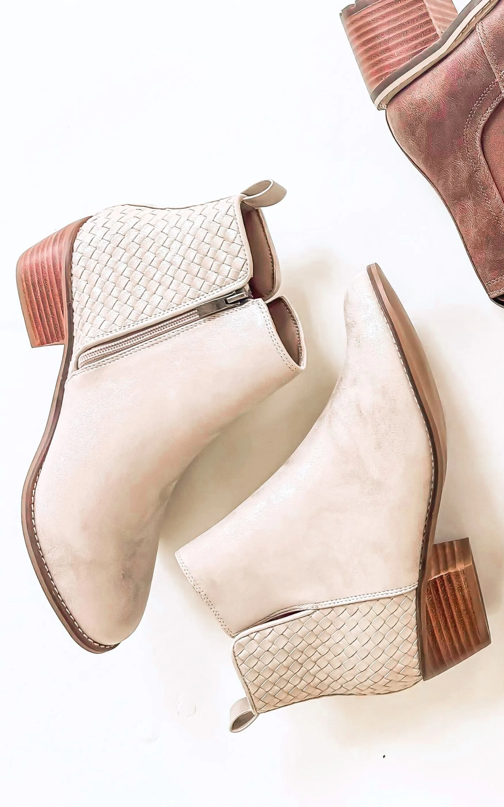 Corkys Half N Half Gold Metallic Booties