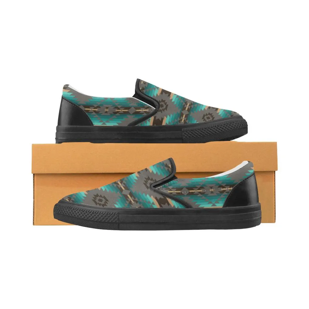 Cree Confederacy Men's Unusual Slip-on Canvas Shoes