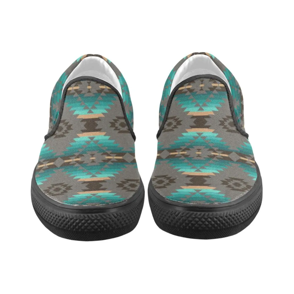 Cree Confederacy Men's Unusual Slip-on Canvas Shoes