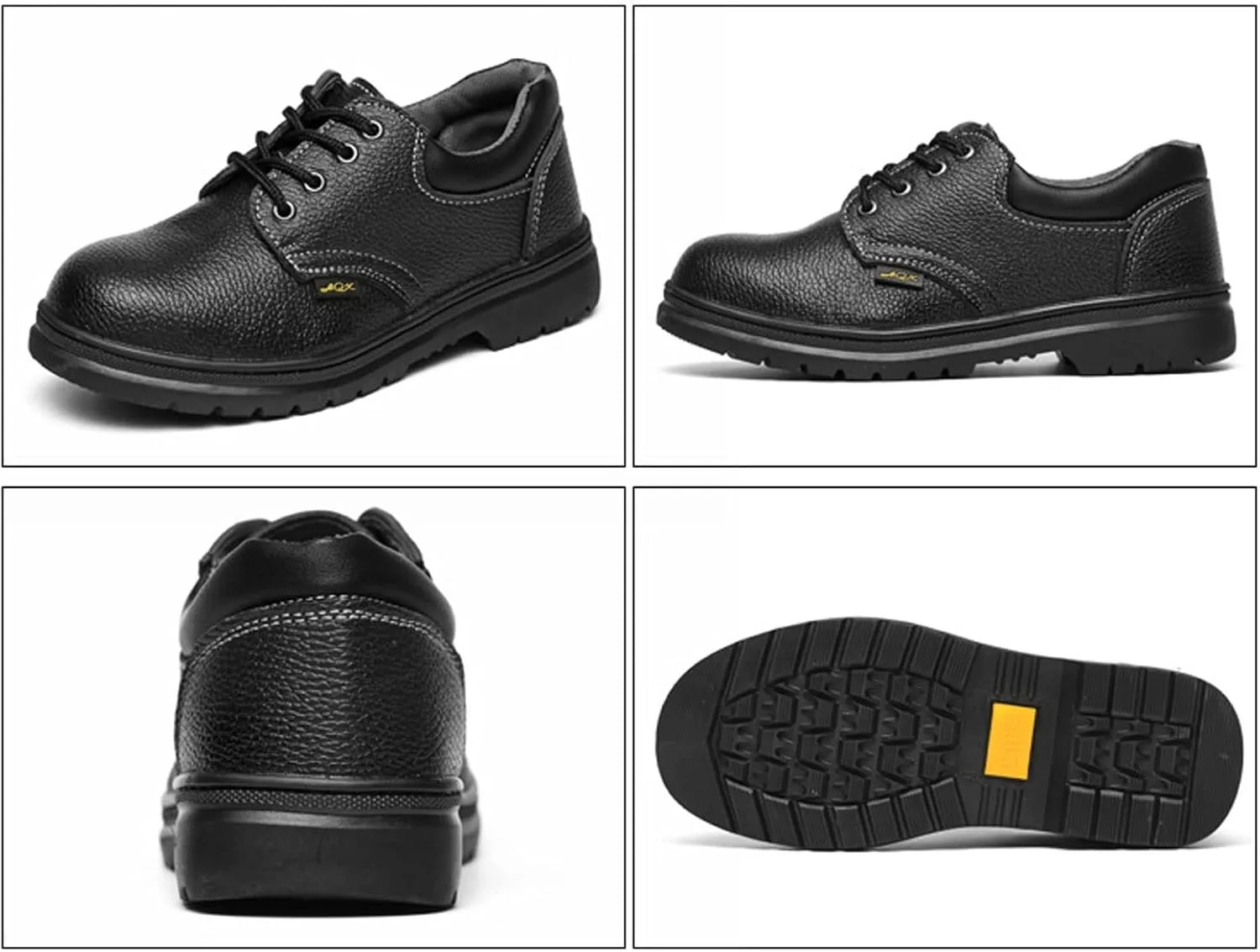 fayengan Safety Trainers Men Womens Safety Shoes Lightweight Steel Toe Cap Trainers Breathable Work Shoes (Color : Black, Size : 4.5 US)
