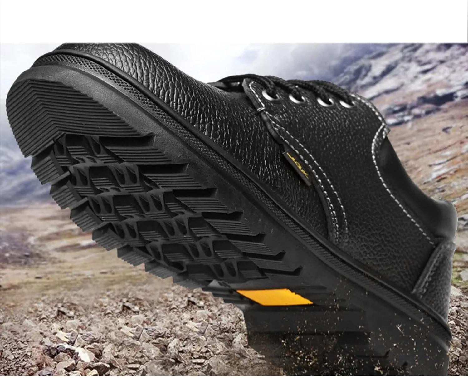 fayengan Safety Trainers Men Womens Safety Shoes Lightweight Steel Toe Cap Trainers Breathable Work Shoes (Color : Black, Size : 4.5 US)