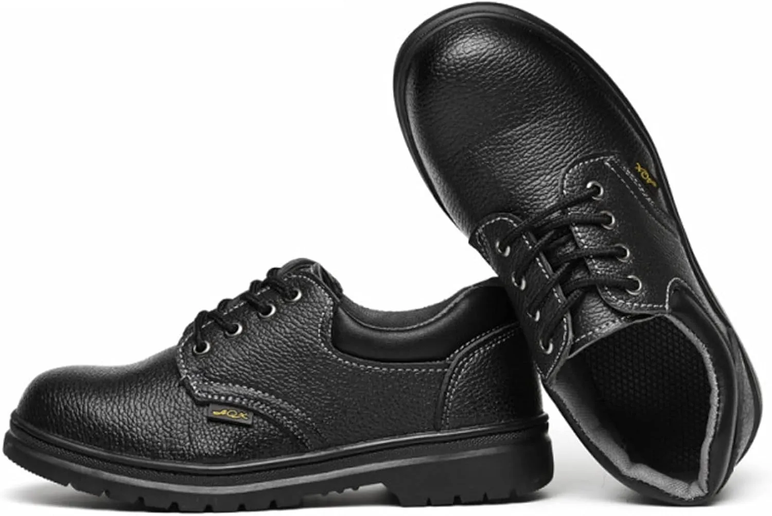 fayengan Safety Trainers Men Womens Safety Shoes Lightweight Steel Toe Cap Trainers Breathable Work Shoes (Color : Black, Size : 4.5 US)