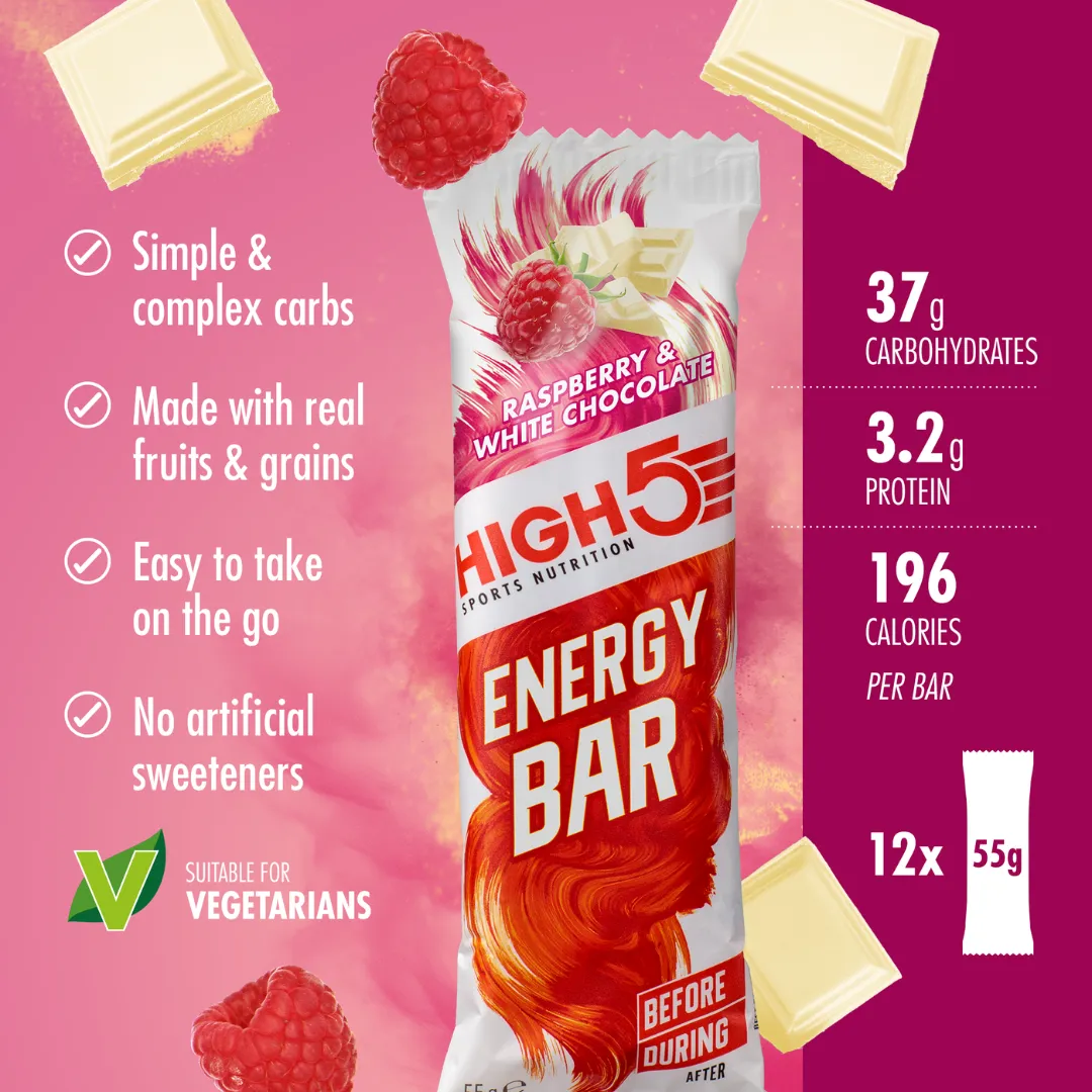 High5 - Energy Bar - Raspberry & White Chocolate