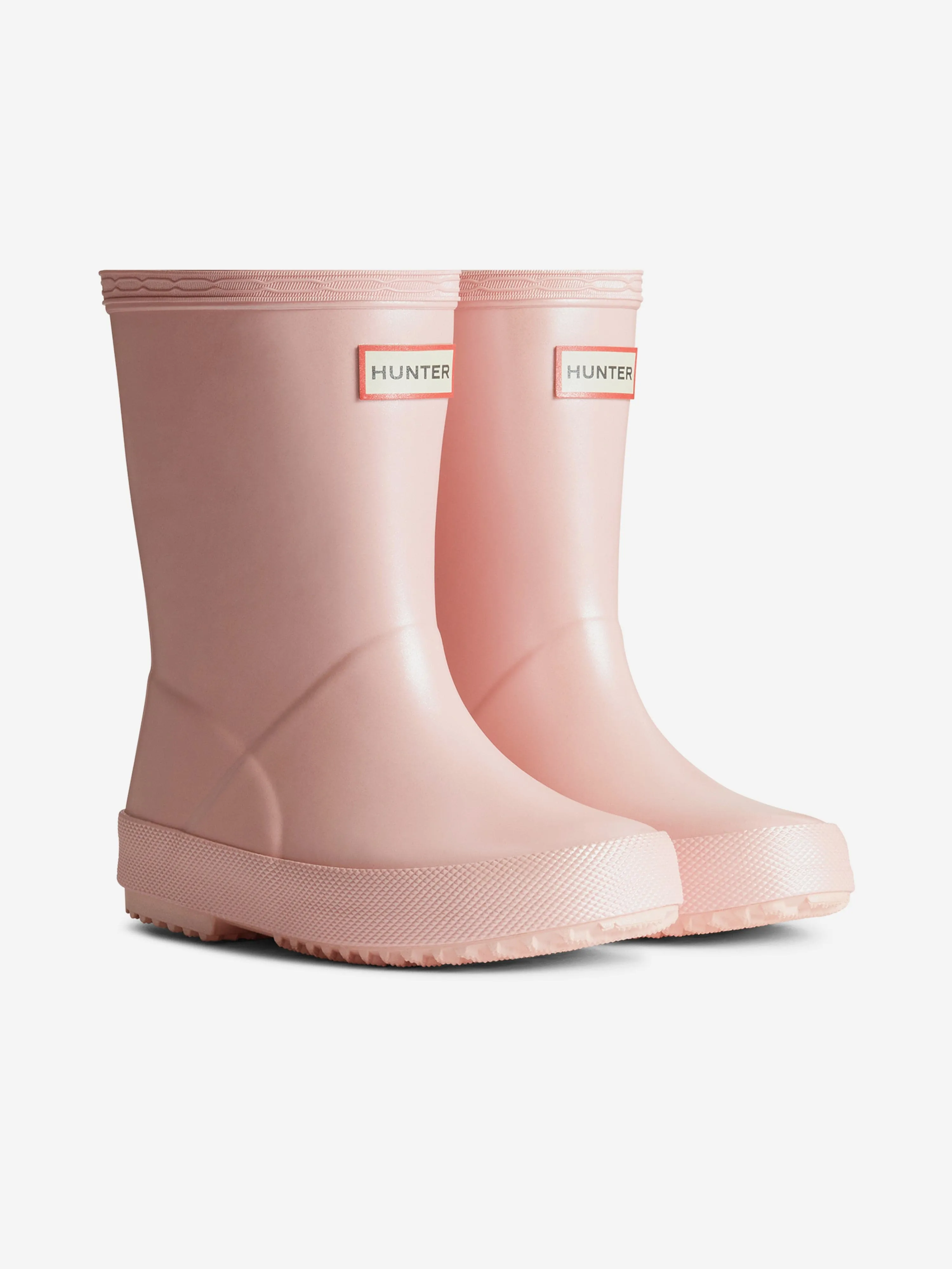 Hunter Girls First Nebula Wellington Boots in Pink