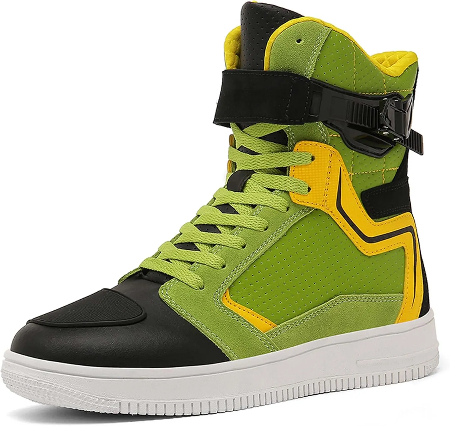 Men's and Women's Motorcycle Combat Boots, Racing Hiking, Outdoor Work Ankle Shoes, Men's Leather Boots With Protective Riding Boots