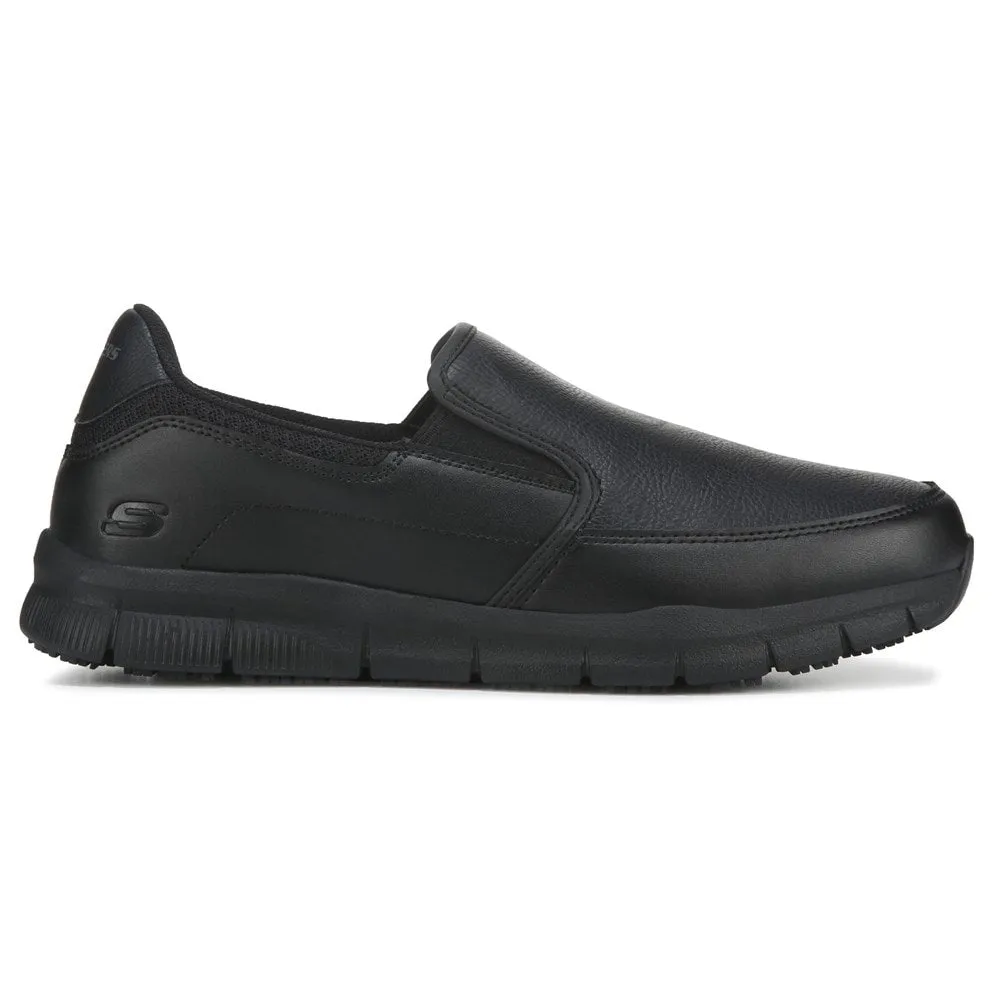 Men's Groton Skechers Work Non-Slip Work Shoes, Black
