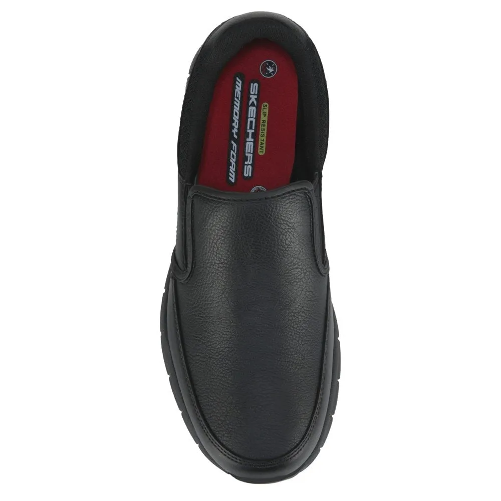 Men's Groton Skechers Work Non-Slip Work Shoes, Black