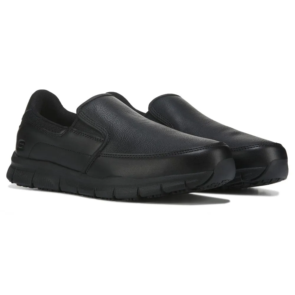 Men's Groton Skechers Work Non-Slip Work Shoes, Black
