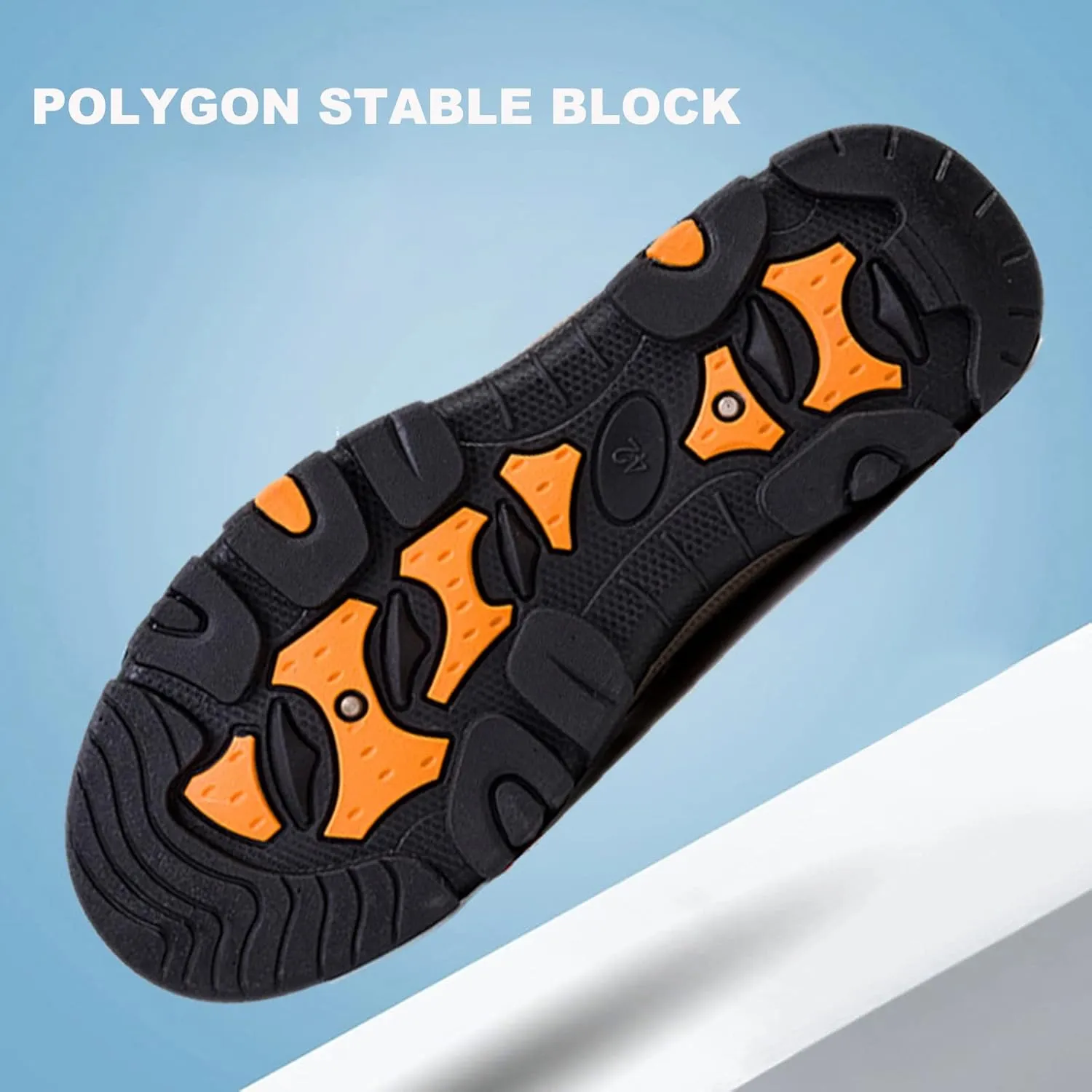 Men's Leather Fleece Ankle Cotton Boots, Outdoor Mountaineering Running Fitness Leisure Sneakers, Non-Slip Warm Walking Driving Office Shoes