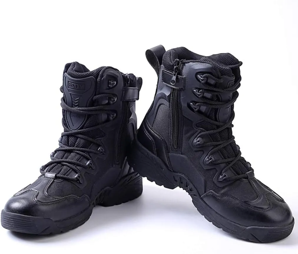 Mens Tactical Boots Outdoor Mountaineering Off-Road Combat Boots High-Tops Desert Spider Army Boots,Beige-39/UK 6.5/US 7