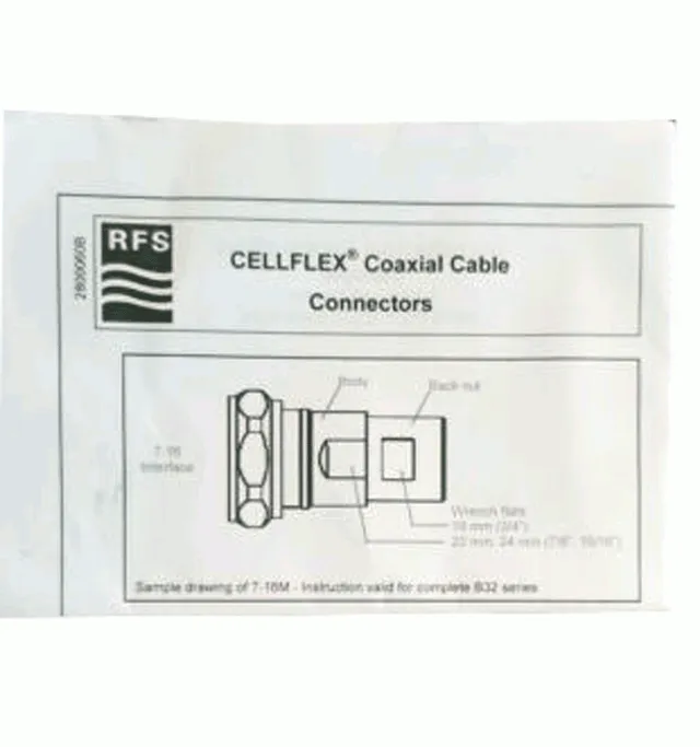Radio Frequency Systems Connector N Male NM-LCF12-B32