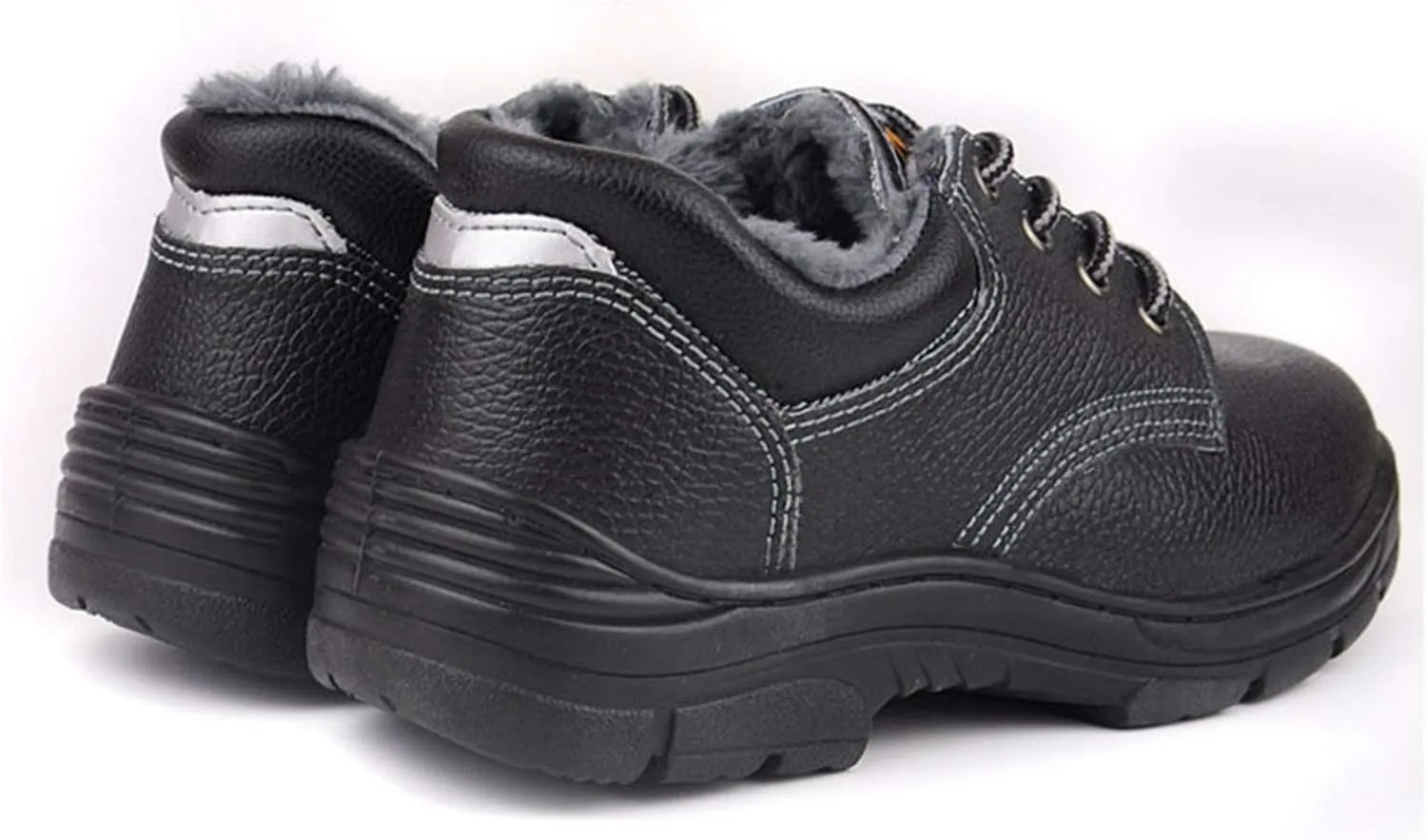 Safety Trainers for Men Women Steel Toe Cap Safety Shoes Lightweight Breathable Industrial Boots (Color : Black, Size : 4.5 US)