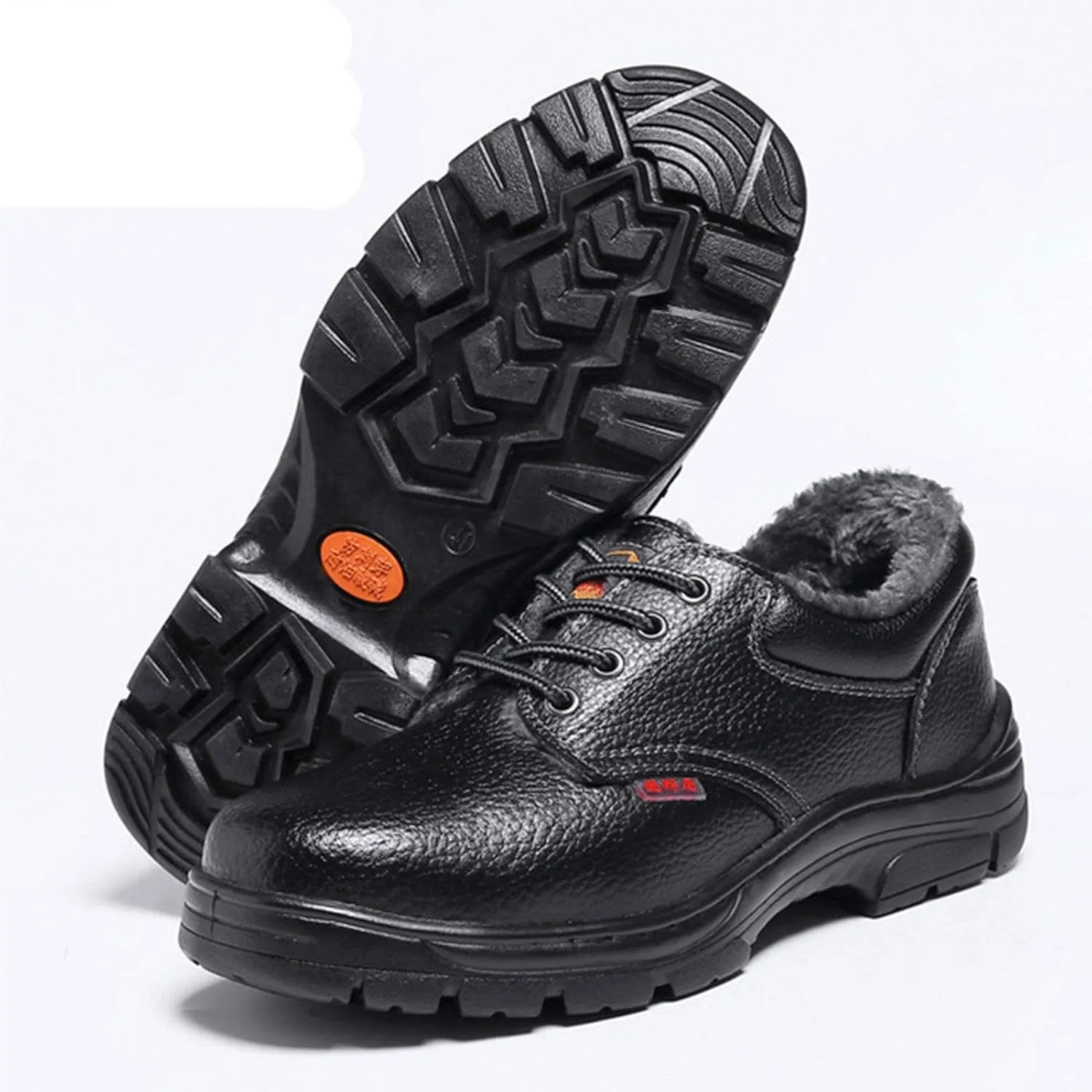 Safety Trainers for Men Women Steel Toe Cap Safety Shoes Lightweight Breathable Industrial Boots (Color : Black, Size : 4.5 US)
