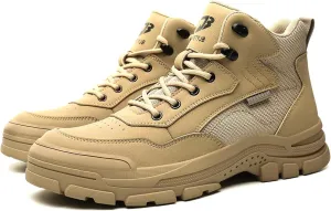 Steel Toe Boots for Men Women Indestructible High Top Steel Toe Work Shoes for Men Lightweight Non Slip Industry Construction Safety Boots