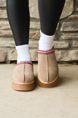 Tessa Slip Ons in Tan
