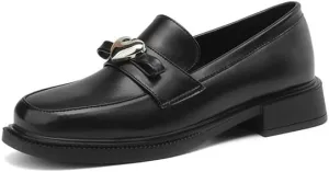 Women's Flat Loafers Fashion Heart Decoration Oxfords Business Work Casual Shoes